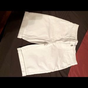 Girls white Bermuda shorts